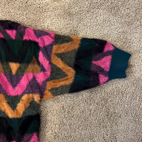 NWT Anthropologie Chevron Eyelash Cardigan Sweater One Size - Picture 7 of 10